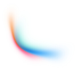 Fototapete - Blur Gradient Shape transparent PNG blurry gradient shape holographic blurred circles rainbow color shapes. Abstract design elements