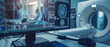 © Ai Studio - A clinical setting features a detailed computer screen with multiple MRI images, emphasizing advanced medical technology and patient care.