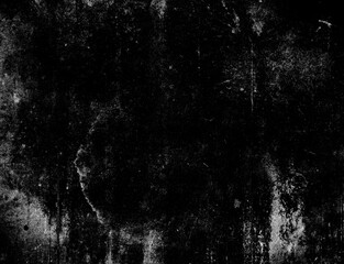 Black grunge scary horror texture, old damaged wall, scratched background