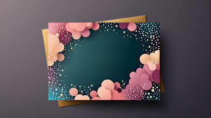 Template frame design for greeting card. Invitation card template suitable for wedding, greeting, banner, cover. invitation card template design.