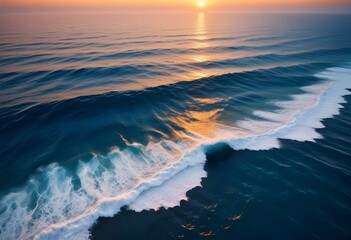 Beautiful beach scenery, high angle view of the sea