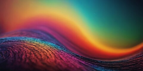 Wall Mural - A colorful wave with a purple and blue stripe