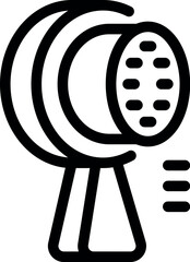 Poster - Professional studio light standing on tripod illuminating working space for photography shooting