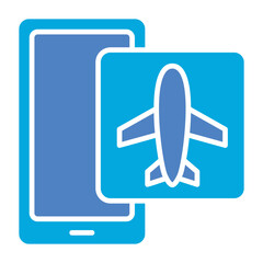 Wall Mural - Airplane Mode Icon