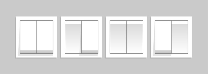 Poster - Switch Set Icons. Flat style. Vector icons.