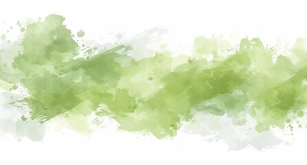 Poster - A soft green watercolor background for your design, a watercolor background concept, a modern look.