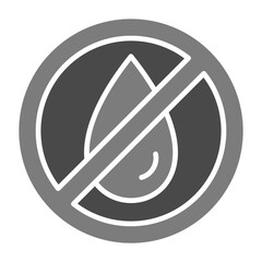 Sticker - No Water Icon