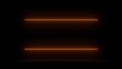 Wall Mural - Neon lines reframing area for text title, logo or intro. High quality 4k footage