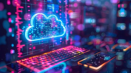 Poster - Vibrant Digital Workspace with Cloud Powered Virtual Tools for the Future of Remote Work and Business Communication