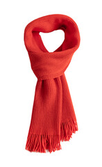 Poster - Red scarf isolated on white.