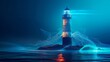© Anastasija - Futuristic Lighthouse: Digital World Progress - Innovation and Leadership Banner