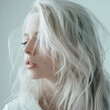 © Tatiana - Photo portrait of a young woman with white hair