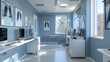 © laliz - CuttingEdge Radiology StateoftheArt XRay Room with Digital Viewing Stations and Radiographic Equipment