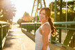 © Louis-Paul Photo - great sporty woman jogging outdoors on sunset time
