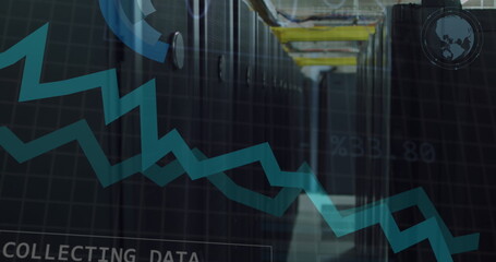 Poster - Image of data processing over computer servers