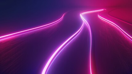 Poster - vivid abstract background with neon light effects, illuminating futuristic design concepts, and brig