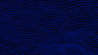 © Amina - Abstract digital  dots wave background. black background and blue dot animation  Revelation.Abstract futuristic . Big data visualization. Dynamic wave of particle.seamless loop.