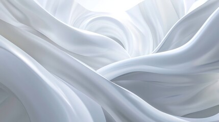 Wall Mural - Abstract White Futuristic Background