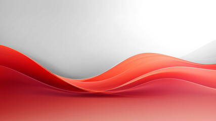 Wall Mural - red wavy hd wallpaper wide screen background