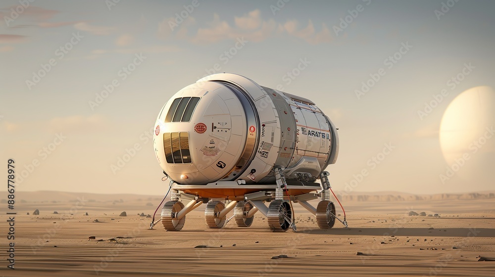 Futuristic concept art envisioning Mars colonization missions and ...