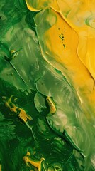 Wall Mural - a close up of a green and yellow background - generative ai