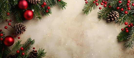 Poster - Festive backdrop with a copy space image for Christmas.