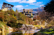 © AlexPhotoStock - La Cumbrecita, Cordoba, Argentina. View of the winter landscape from the Medio river shore.