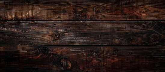 Poster - Background with a rich dark wood texture providing ample copy space image.