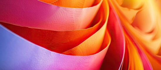 Poster - Vibrant paper creating a close-up background with ample copy space image.
