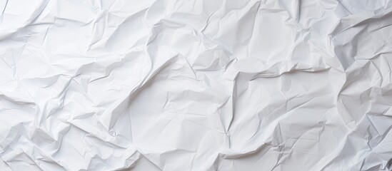 Aufkleber - Background of crumpled white paper featuring copy space image.