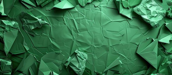 Aufkleber - Green cardboard texture recycling concept with copy space image.