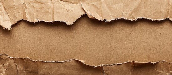 Leinwandbilder - Brown craft paper texture background with cardboard sheet and recycle carton paper providing an open space for text or images.