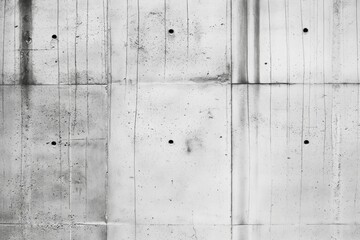 Poster - Concrete wall texture background features grid-like pattern with small holes. Rough concrete surface has gray and white shades. Ideal for graphic design, web development, and eco-friendly projects.