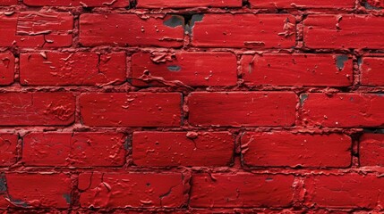 Wall Mural - a close up of a red brick wall background - generative ai