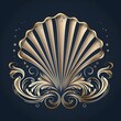 © Nataliia - Stylized image of seashell and sea waves, logo style
