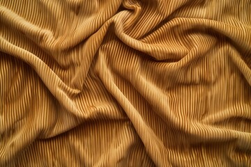 Aufkleber - Close-up of textured corduroy fabric with crisscross pattern. Unique brown squares and rectangles on smooth surface. Blurred background highlights intricate details.