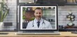 © arttools - Doctor on Laptop Screen During a Video Call