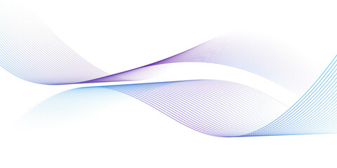 Aufkleber - Modern abstract glowing wave lines. Dynamic flowing wave design element. Futuristic technology and sound wave pattern. PNG.