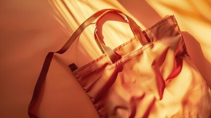 Poster - A bag sits next to a window in a bedroom setting