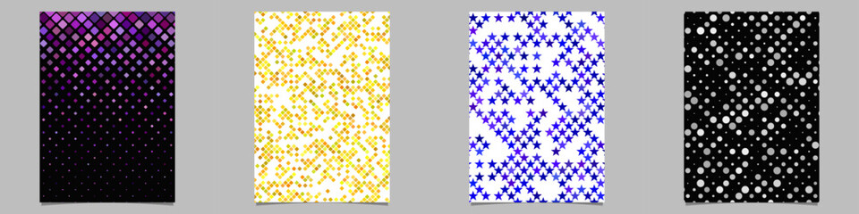 Fototapete - Abstract geometrical brochure background collection