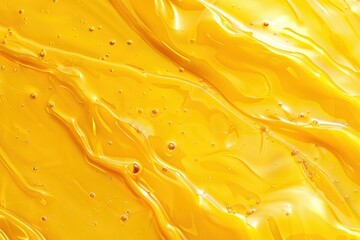Poster - Abstract yellow liquid pattern background - graphic design concept for presentation or print material