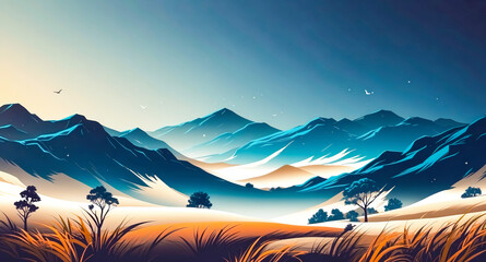 Wall Mural - Blue Mountains