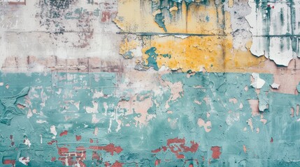 Wall Mural - a wall that has some paint on it - generative ai