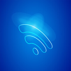 Poster - Wi-Fi Isometric Icon. 3D Isometric Wi-Fi Sign. Created For Mobile, Web, Decor, Print Products, Application. Perfect for web design, banner and presentation. Vector Illustration.
