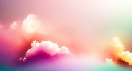 Sticker - Dreamy Sky With Pastel Colors