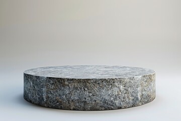 Poster - A plain surface with a round marble table