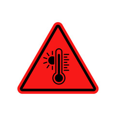 Wall Mural - Heat warning sign