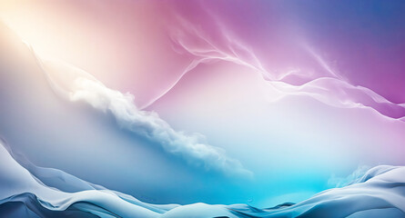 Poster - Abstract Sky with Flowing Clouds