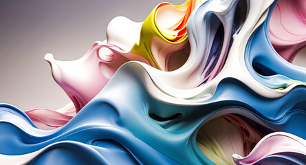 Poster - Abstract Colorful Swirls