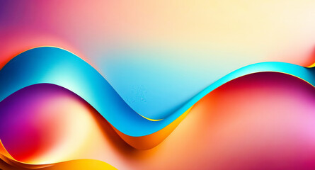 Sticker - Abstract Gradient Waves